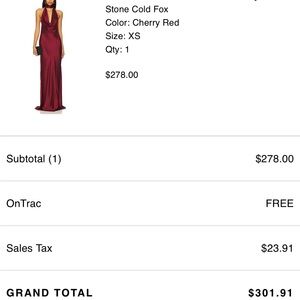 Stone Cold Fox Cherry Red Maxi Dress